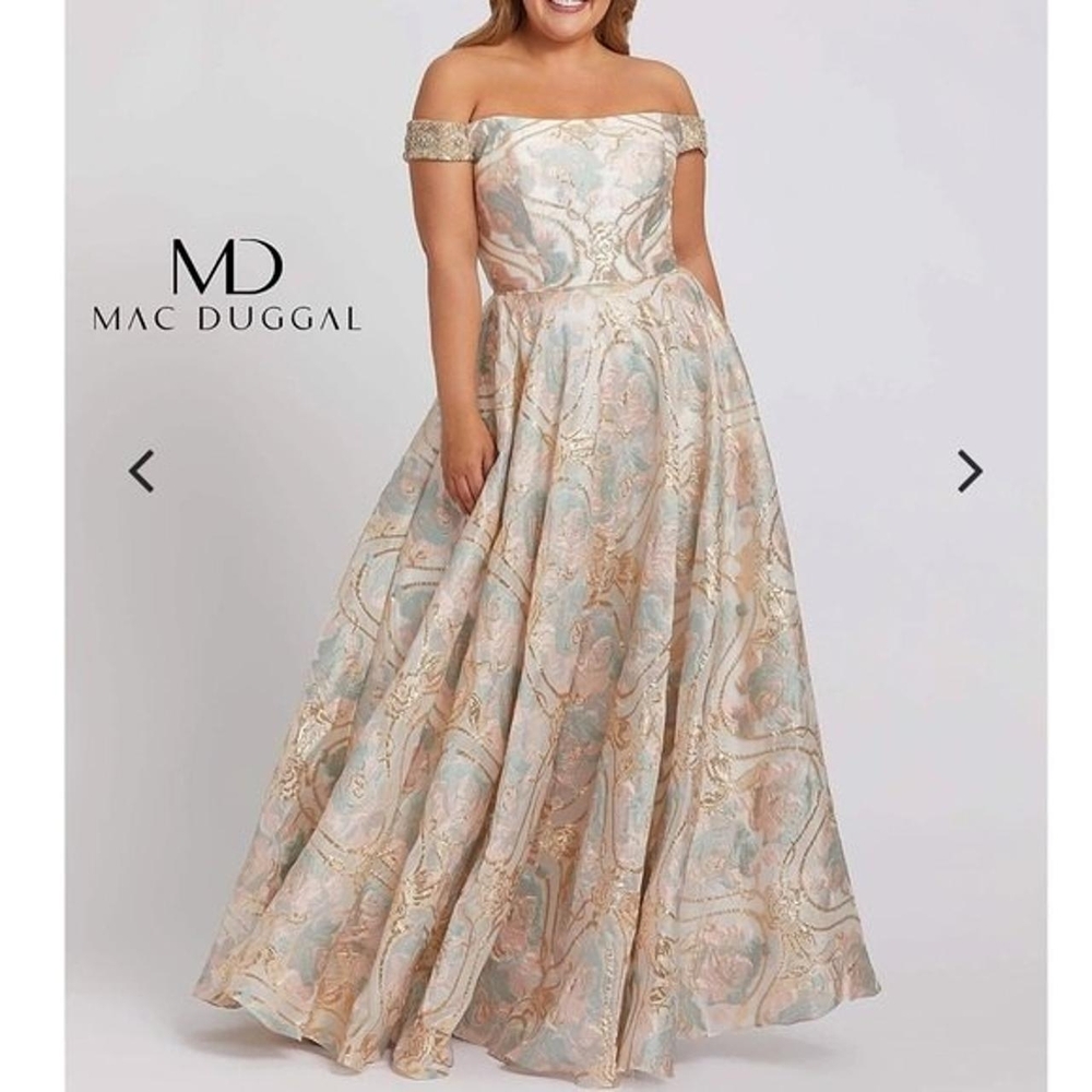 Mac Duggal Off-Shoulder Gown